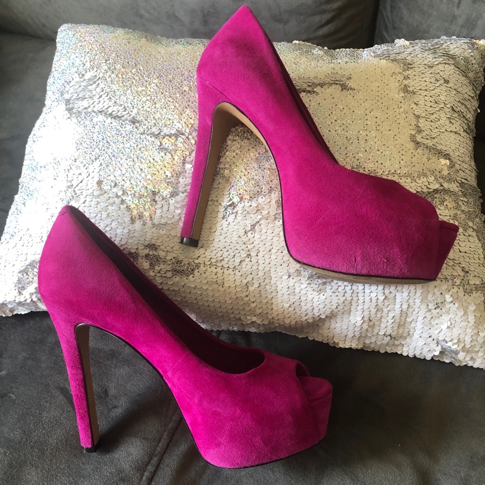 Jessica Simpson Suede Platform Pumps